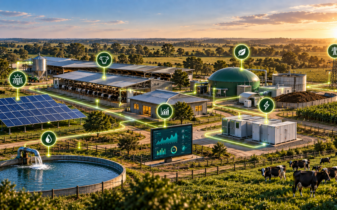 El establecimiento energéticamente inteligente: integrar solar, storage, bioenergía y monitoreo para producir mejor